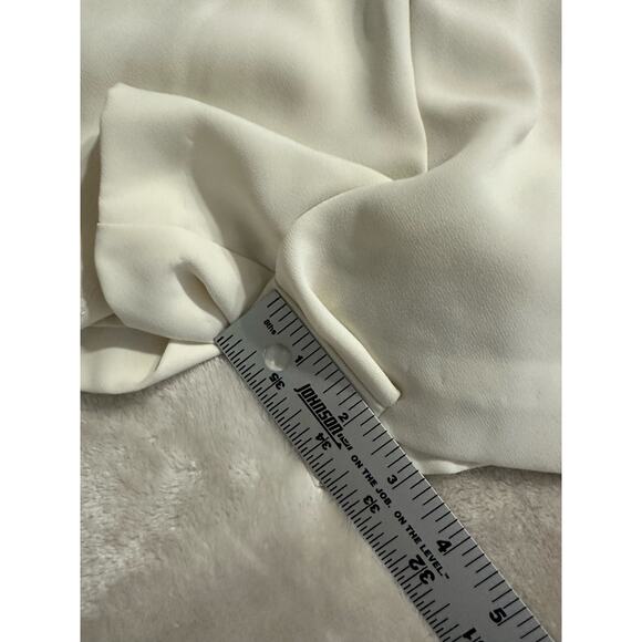 Amanda Uprichard Gimlet Romper Women's Large Ivory Ruffled Sleeveless‎ RTR - Picture 10 of 12